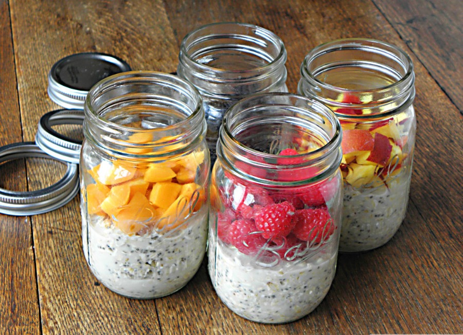 Simple Blueberry Overnight Oats - As Easy As Apple Pie